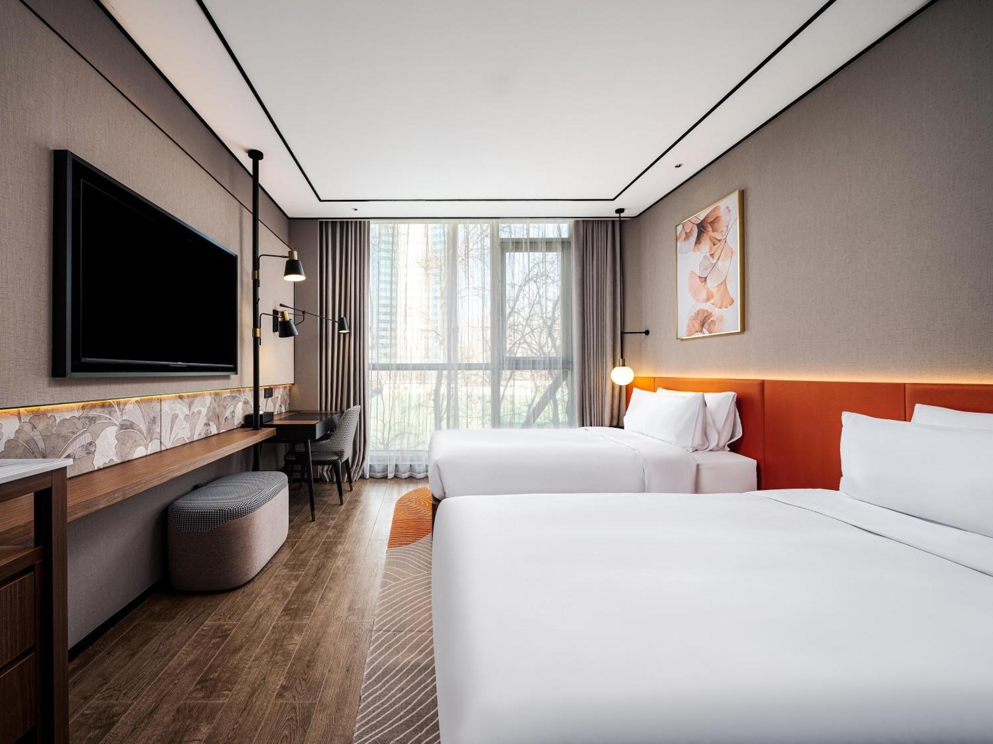 Hilton Garden Inn Beijing Guomao Bagian luar foto
